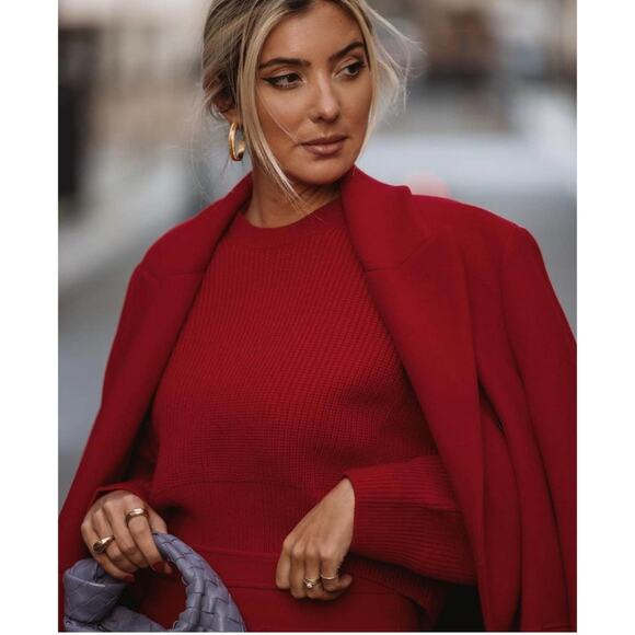 ZARA BLOGGER FAVORITE KNIT SWEATER WITH DROPPED SHOULDER - Picture 3 of 13